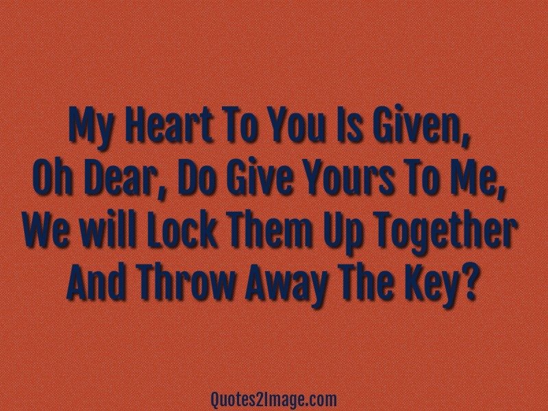 Throw Away The Key Love Quotes 2 Image