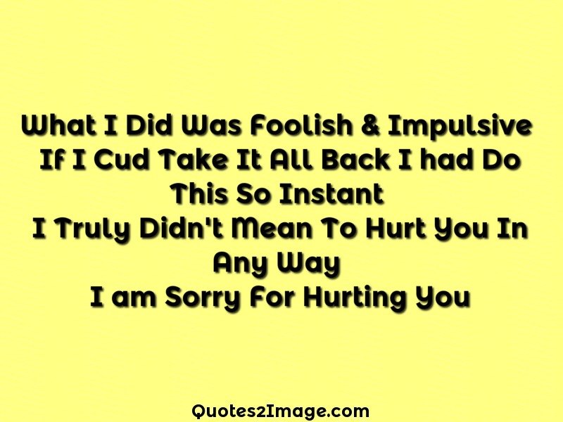 Sorry For Hurting You Sorry Quotes 2 Image