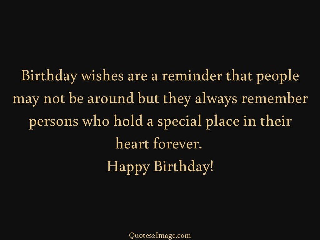 Birthday wishes are a reminder