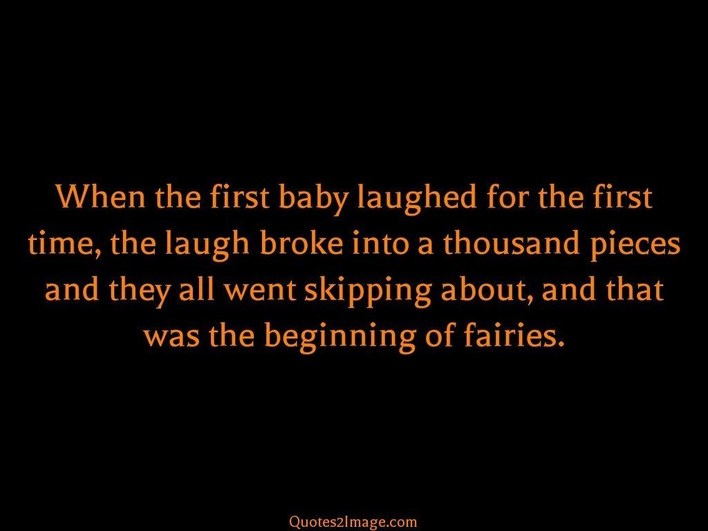 When the first baby laughed