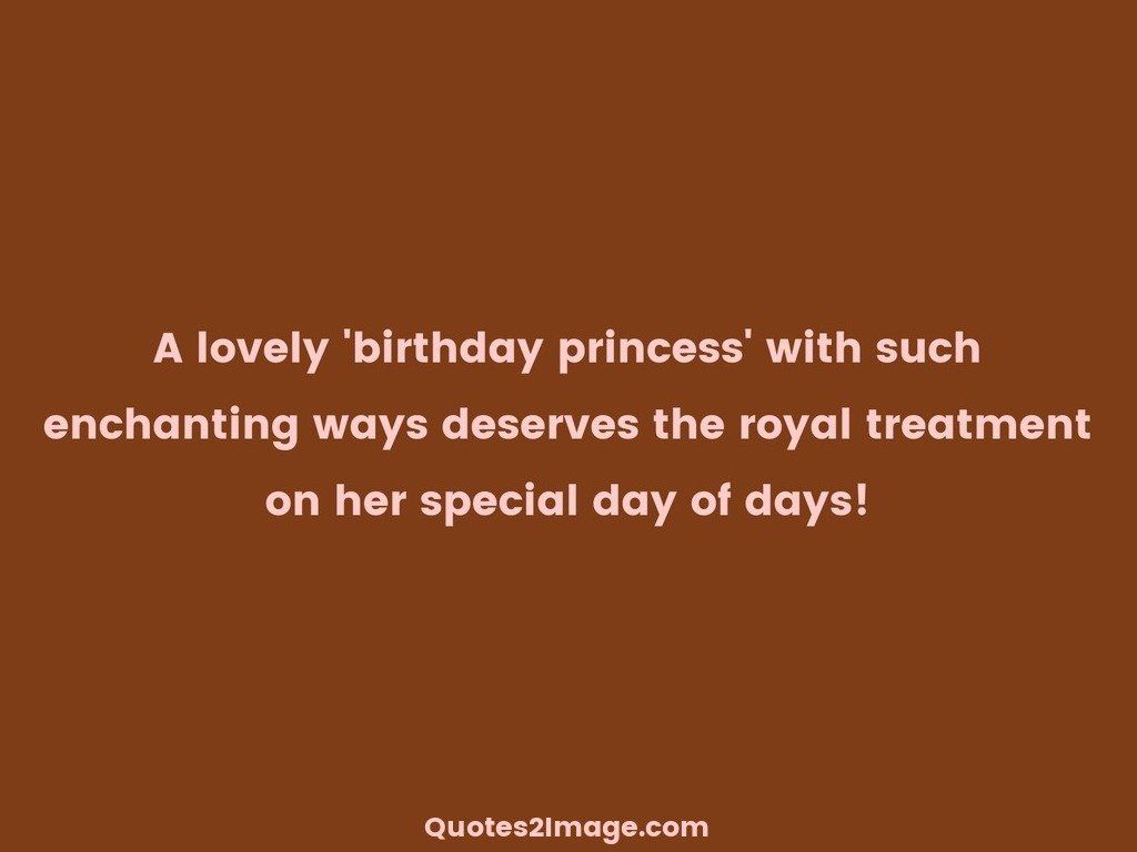 A lovely 'birthday princess