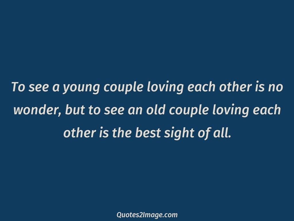 To see a young couple