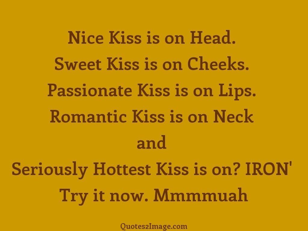 Nice Kiss is on Head