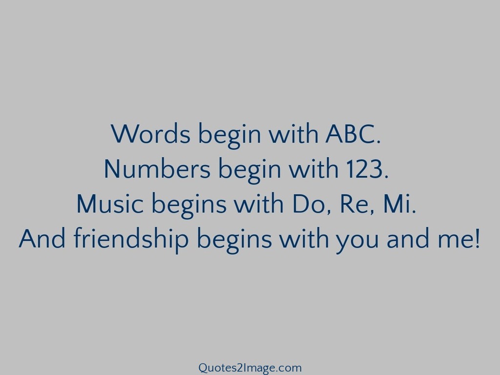 Words begin with ABC