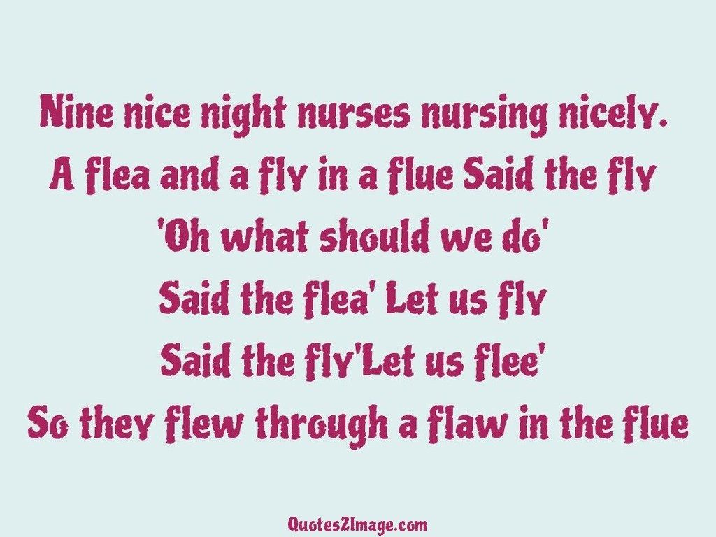 Nine nice night nurses