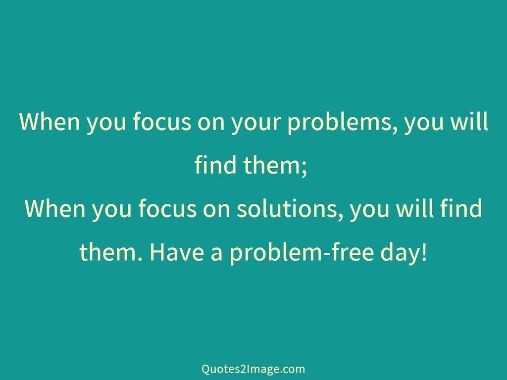 Problemfree day