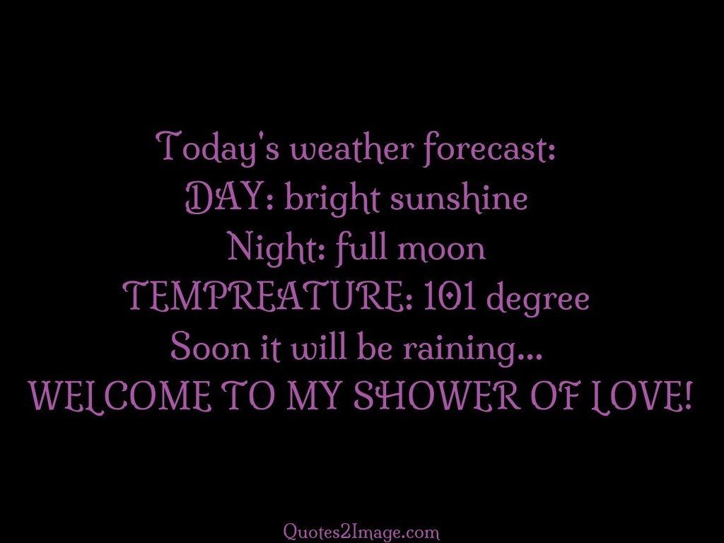 Todays weather forecast