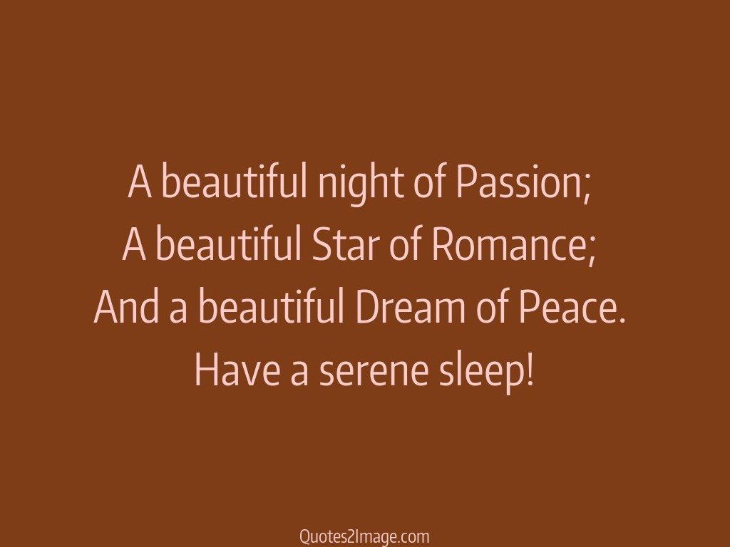 A beautiful night of Passion