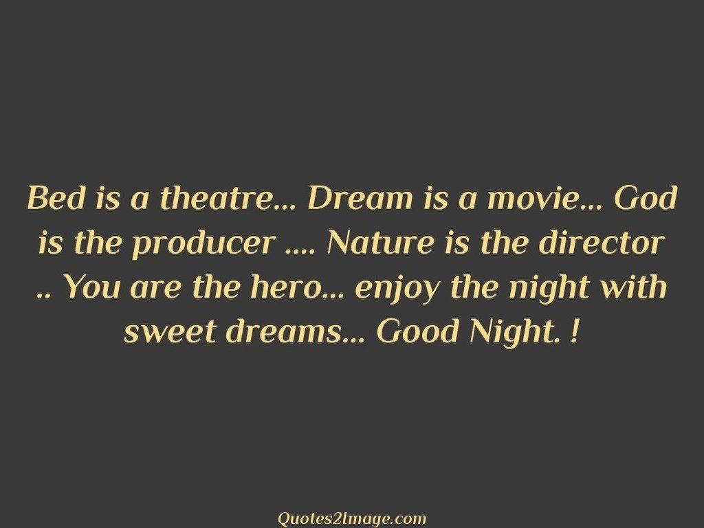 Bed is a theatre