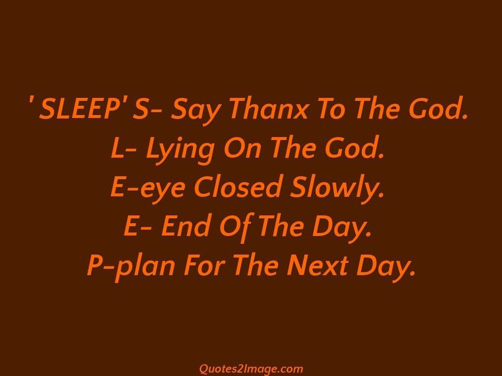 SLEEP S Say