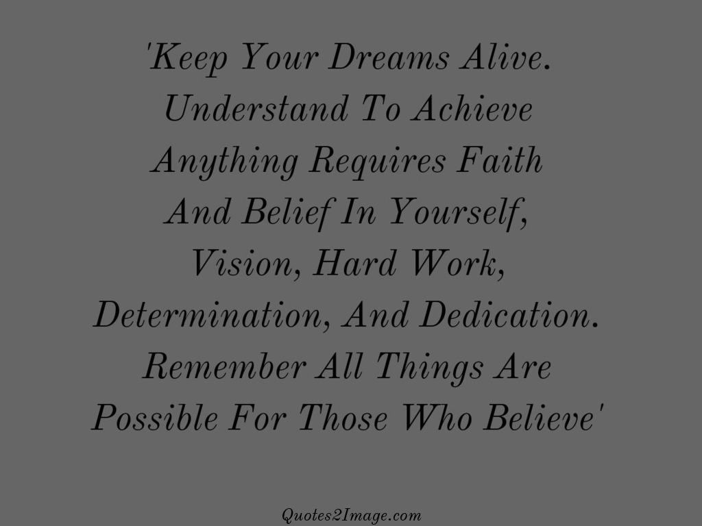 Keep Your Dreams Alive