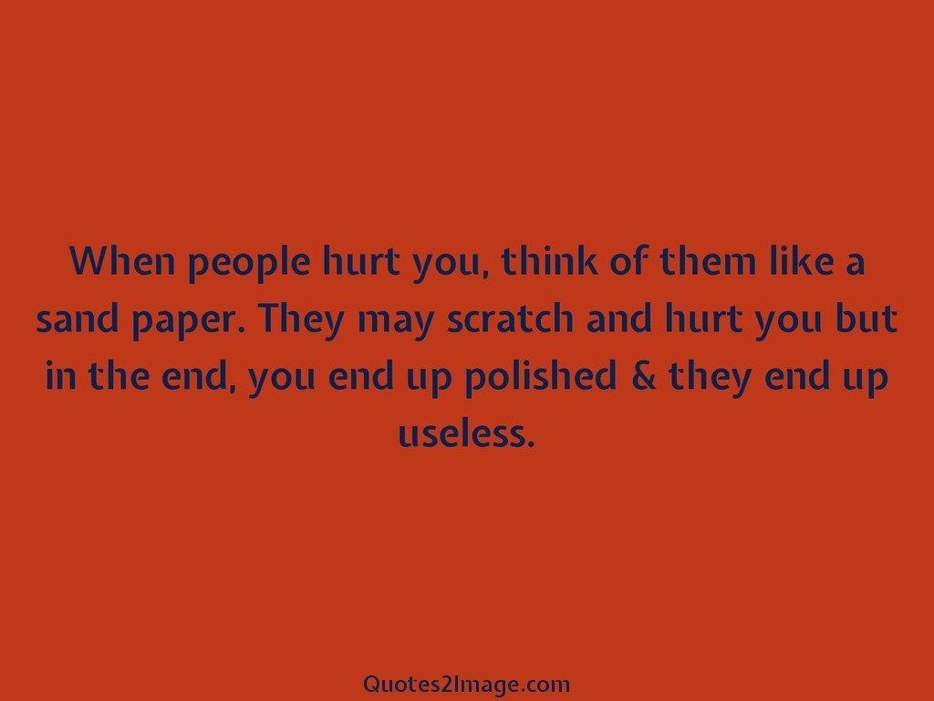 When people hurt
