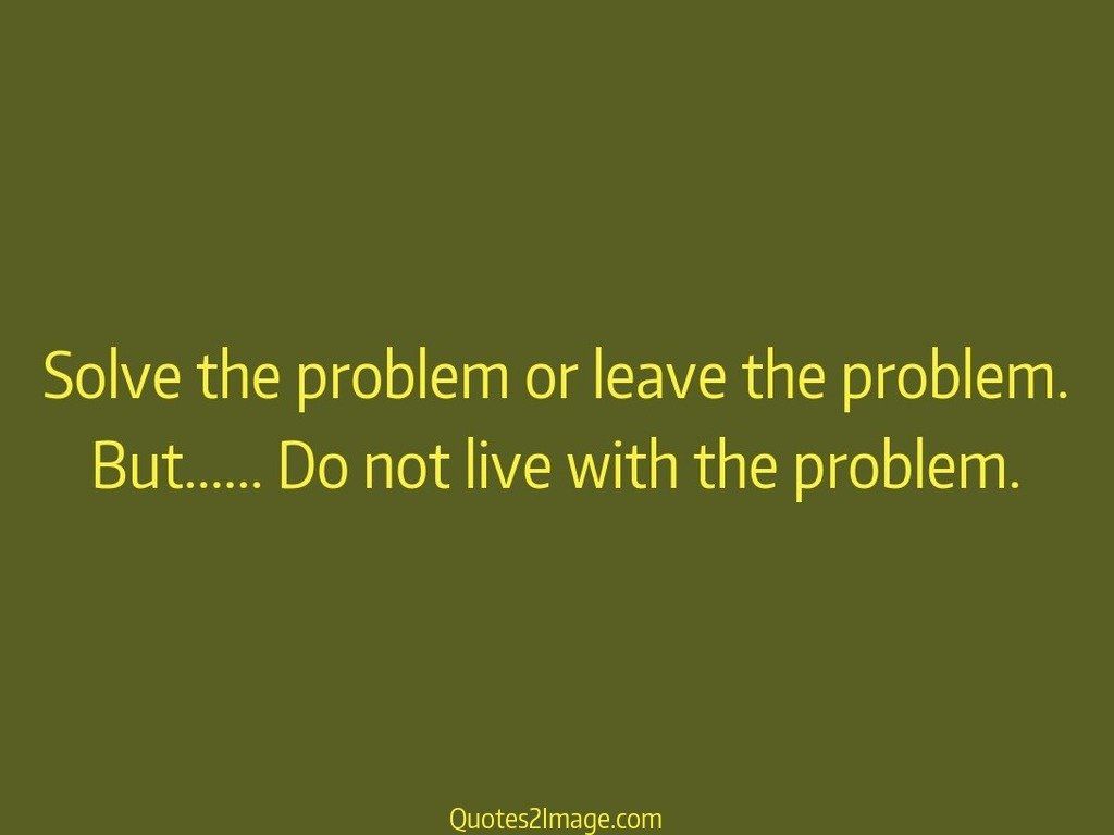 Solve the problem or leave