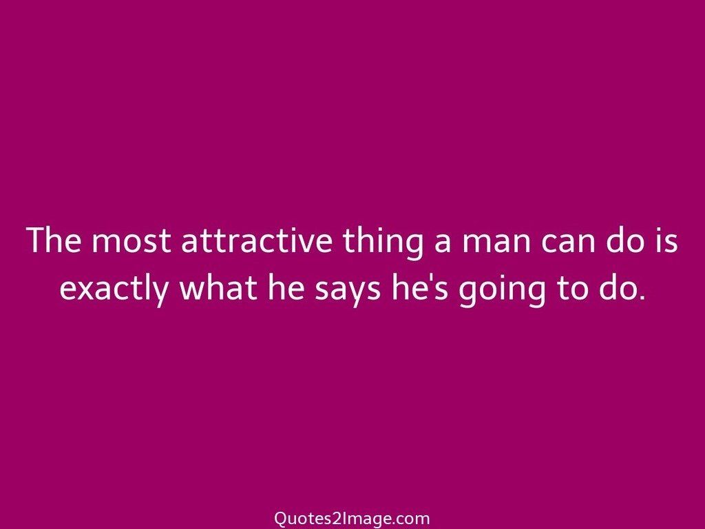 The most attractive thing a man