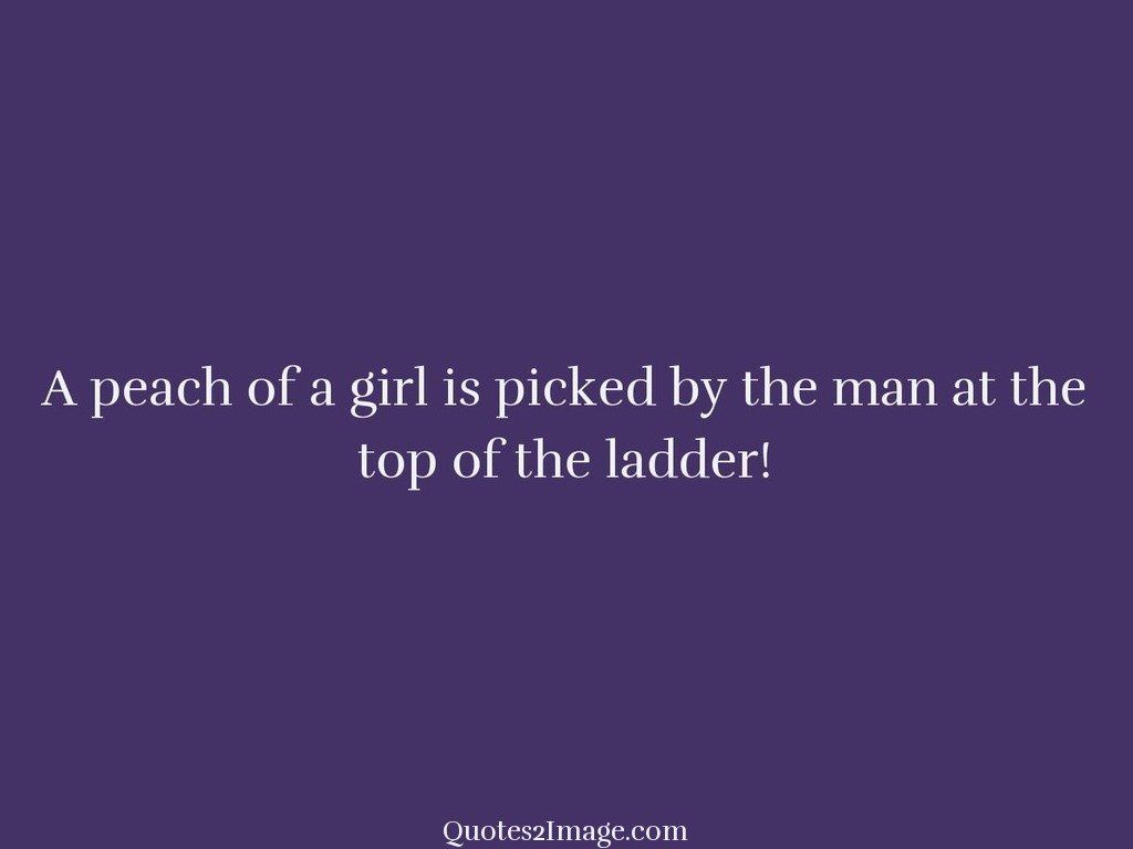 A peach of a girl is picked