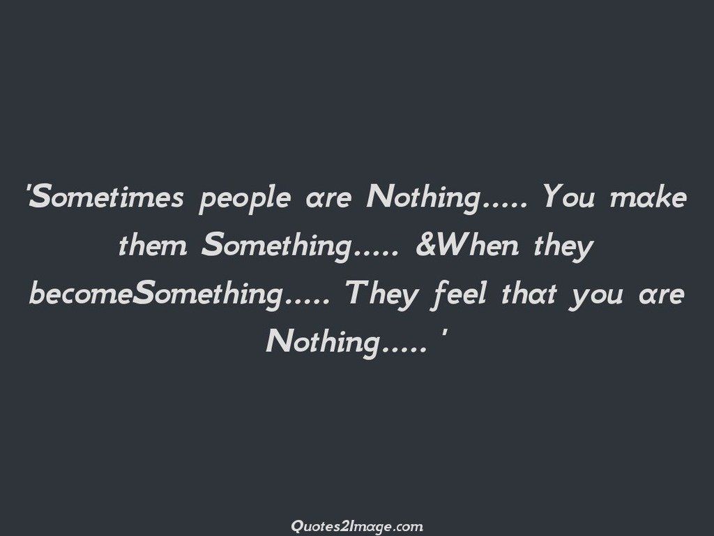Sometimes people