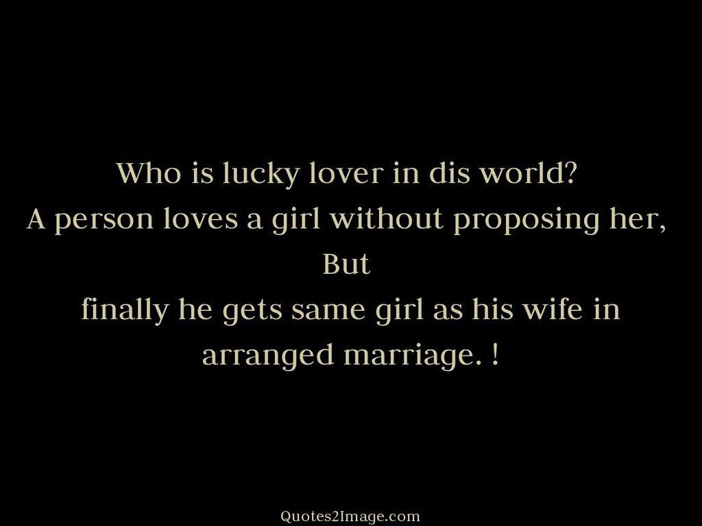 Who is lucky lover in dis