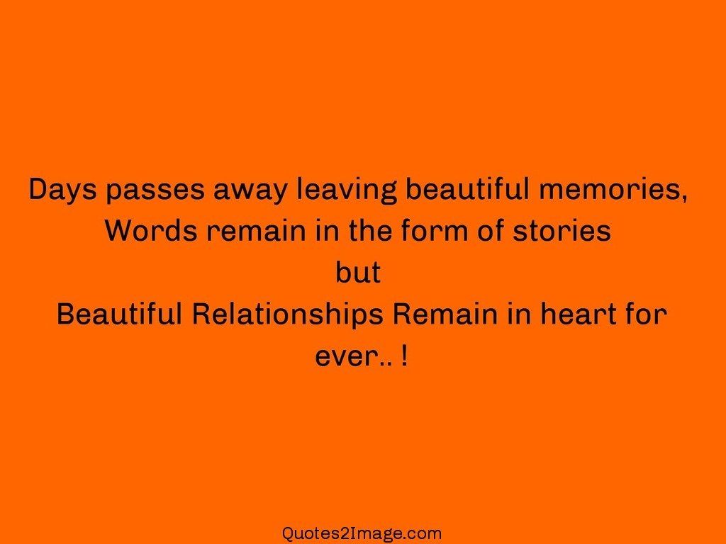 Days passes away leaving