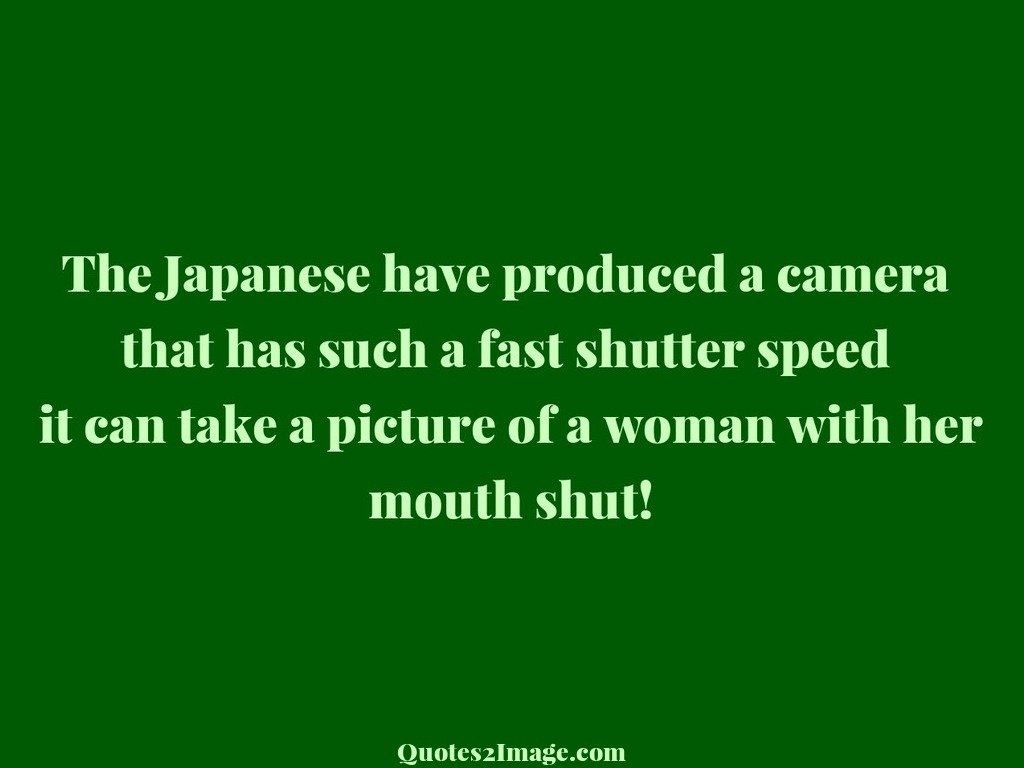 The Japanese have produced a camera