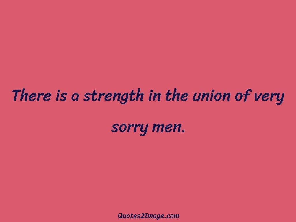 There is a strength in the union of very